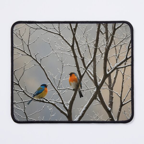 Item preview, Winter tree branches with birds couple designed and sold by Ponted.