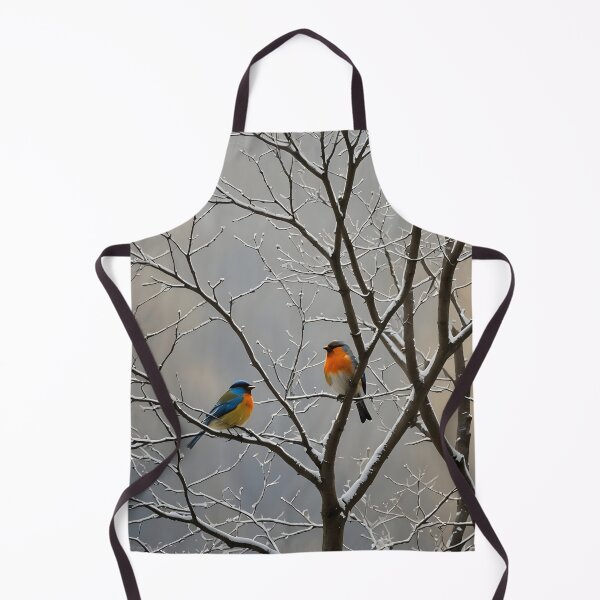 Item preview, Winter tree branches with birds couple designed and sold by Ponted.