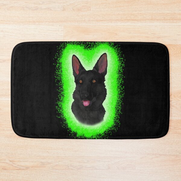 Item preview, Black German Shepard green Paint Splash designed and sold by DawnCatcher20.