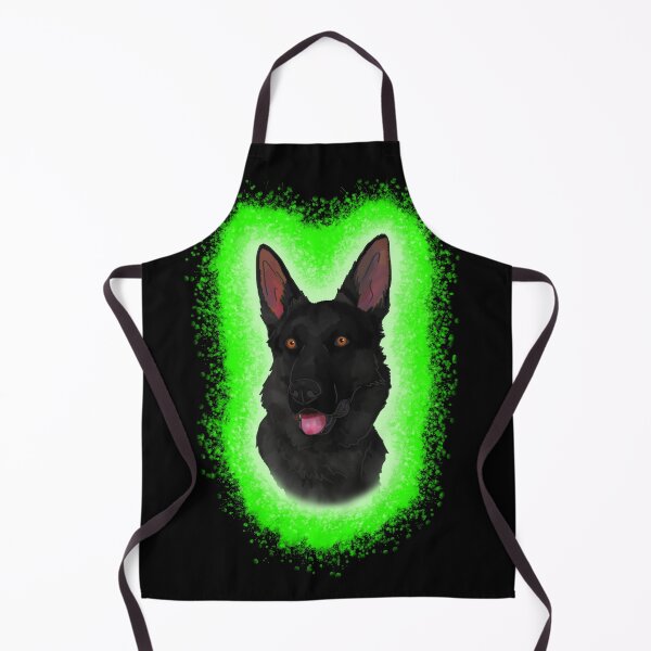 Item preview, Black German Shepard green Paint Splash designed and sold by DawnCatcher20.