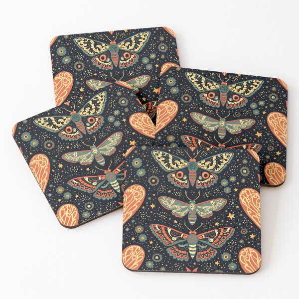 Item preview, Moths & Gothic Hearts designed and sold by WhimsicalThredz.