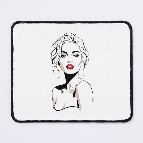 Item preview, Elegant Woman Face Minimalist Artwork designed and sold by Ovitees.
