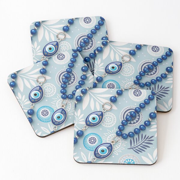 Item preview, Evil eye talismans & blue beads . designed and sold by Lucky 777.