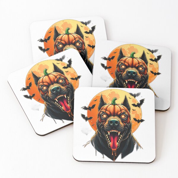 Item preview, Halloween Pitbull – Pumpkin Head Dog designed and sold by OrbitTrend.