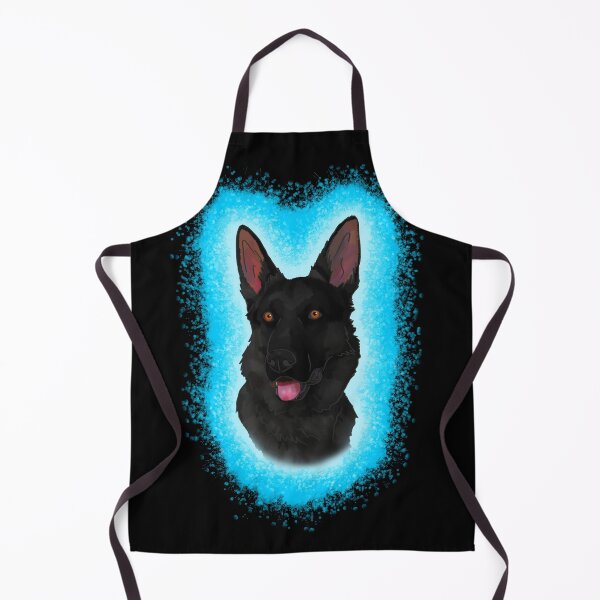 Item preview, Black German Shepard Light Blue Paint Splash designed and sold by DawnCatcher20.