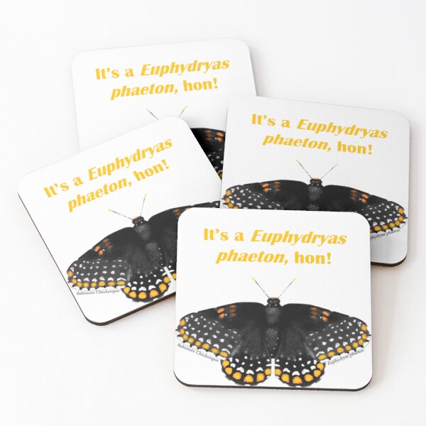 Item preview, Euphydryas phaeton sticker designed and sold by Pennypaints.