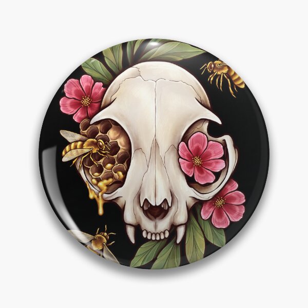Item preview, Vulture Culture Cat Skull Therian Dark Nature Gothic designed and sold by Veymoth.