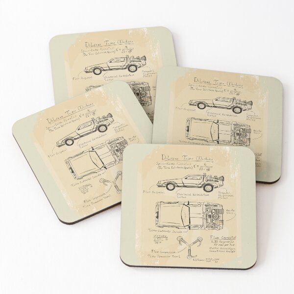 Item preview, Vintage Classic Car Delorean Handmade designed and sold by PrintCarClub.