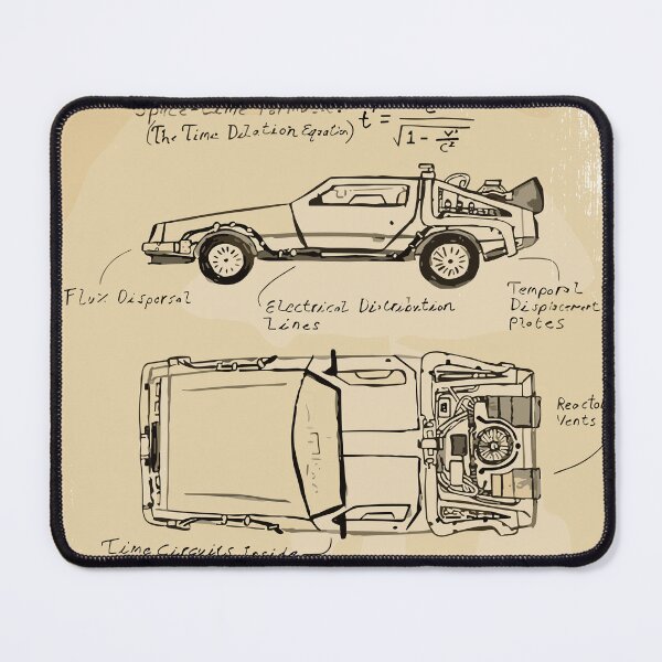 Item preview, Vintage Classic Car Delorean Handmade designed and sold by PrintCarClub.