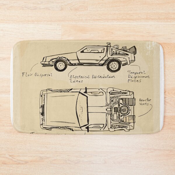 Item preview, Vintage Classic Car Delorean Handmade designed and sold by PrintCarClub.