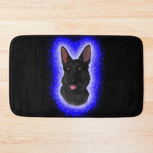 Item preview, Black German Shepard Blue Paint Splash designed and sold by DawnCatcher20.