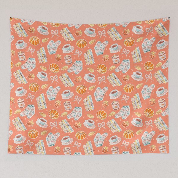 Item preview, Cozy Fall Orange designed and sold by Pink Brush Studio.
