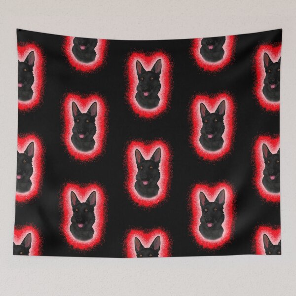 Item preview, Black German Shepard Red Paint Splash designed and sold by DawnCatcher20.