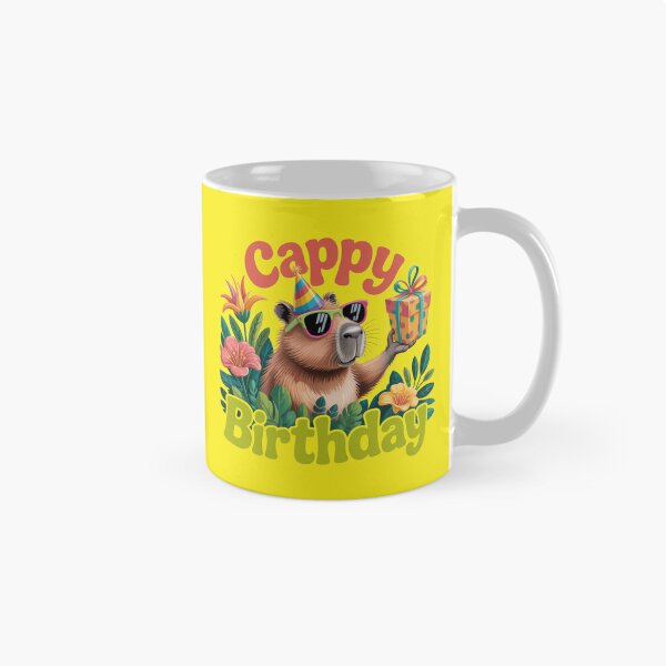 Item preview, Cappy Birthday Chill Capibara with Present designed and sold by Jatagan.