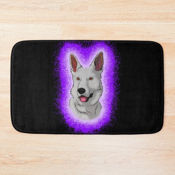 Item preview, White German Shepard Purple Paint S plash designed and sold by DawnCatcher20.