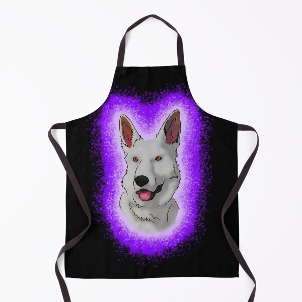 Item preview, White German Shepard Purple Paint S plash designed and sold by DawnCatcher20.