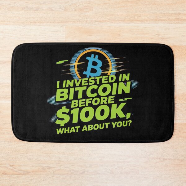 Item preview, I invested in bitcoin before 100k, bitcoin to the moon, bitcoin crypto designed and sold by NoetherSym.