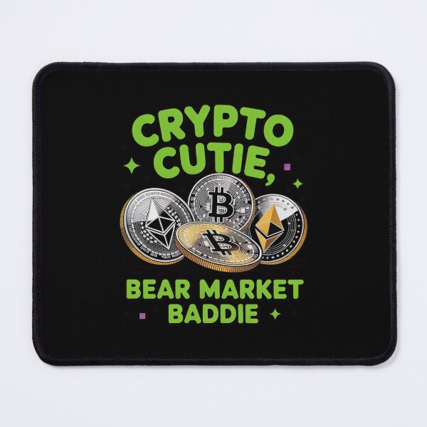 Item preview, Crypto cutie, bear market baddie, girl bitcoin crypto designed and sold by NoetherSym.
