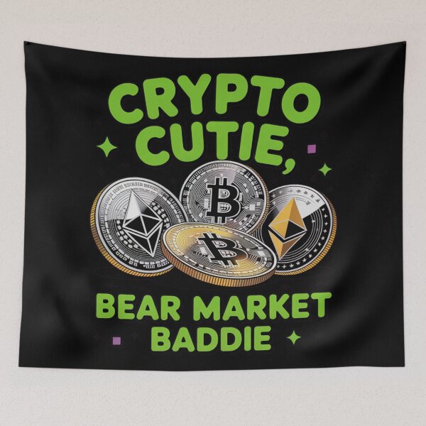 Item preview, Crypto cutie, bear market baddie, girl bitcoin crypto  designed and sold by NoetherSym.