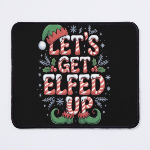 Item preview, Let's Get Elfed Up Design-Candy Cane Colors designed and sold by JustForYouGifts.