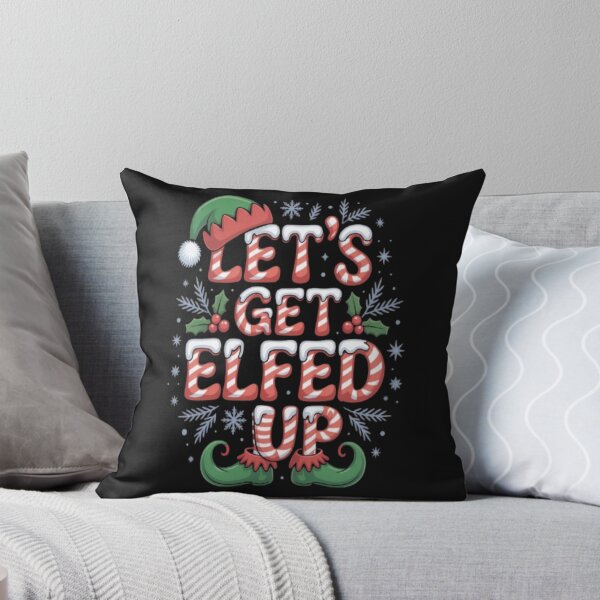 Item preview, Let's Get Elfed Up Design-Candy Cane Colors designed and sold by JustForYouGifts.
