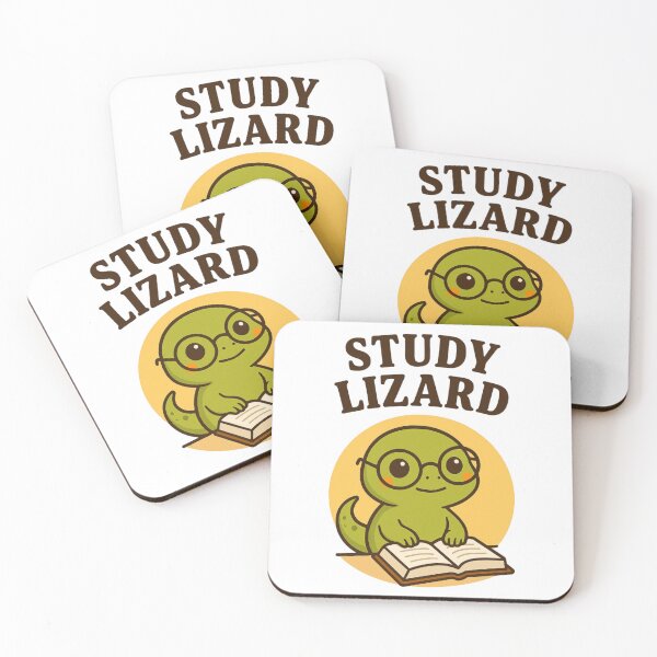 Item preview, Study Lizard – Cute Academic Cartoon Design designed and sold by TotemTales.