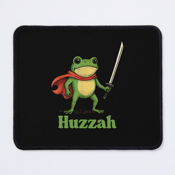 Item preview, Huzzah Frog Funny Meme Quote  designed and sold by PetPanache.