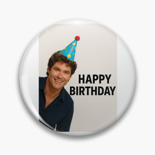 Item preview, David hasselhoff birthday funny prank meme gift weird designed and sold by CheeseBlueprint.