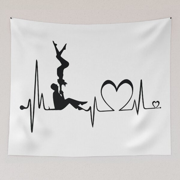 Item preview, Acrolove (Acrobatic Heartbeat - Human Connection in motion) designed and sold by Universo Visual Nads.