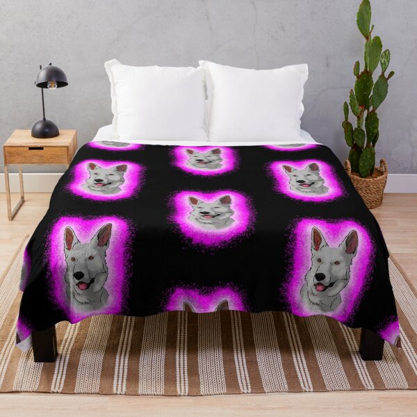 Item preview, White German Shepard Pink Paint Splash designed and sold by DawnCatcher20.