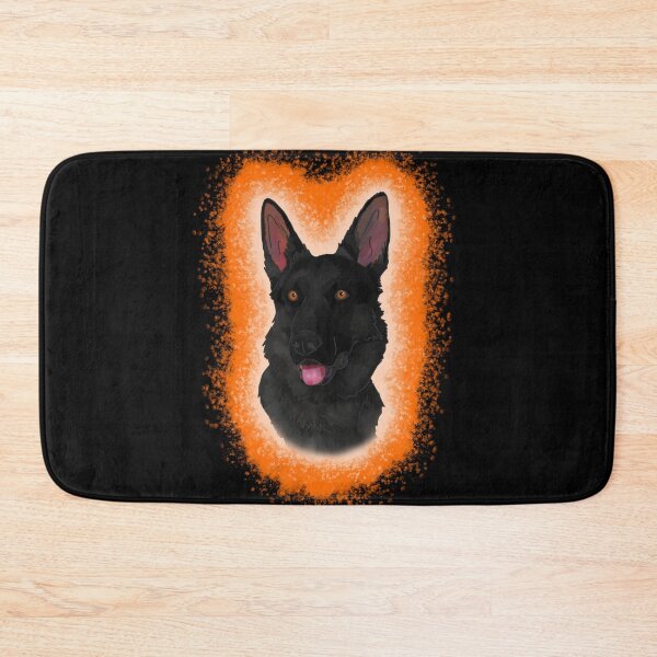 Item preview, Black German Shepard Orange Paint Splash designed and sold by DawnCatcher20.