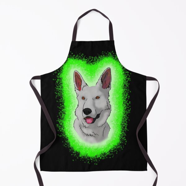 Item preview, White German Shepard green Paint Splash designed and sold by DawnCatcher20.