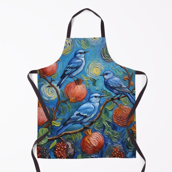 Item preview, Bluebirds with Pomegranates in Las Ramas designed and sold by Ciervo Primavera.