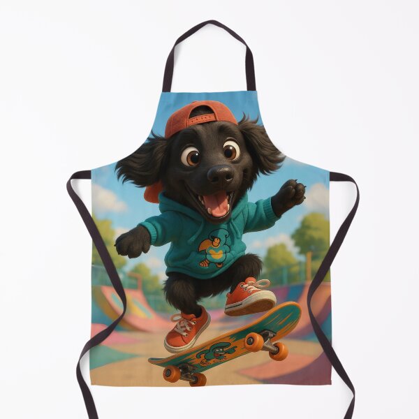 Item preview, Skater Flat-Coated Retriever designed and sold by Sillytoe.