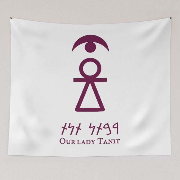 Item preview, Sign of Tanit [Tyrian Purple + Our Lady + Crescent] designed and sold by jorellaf.