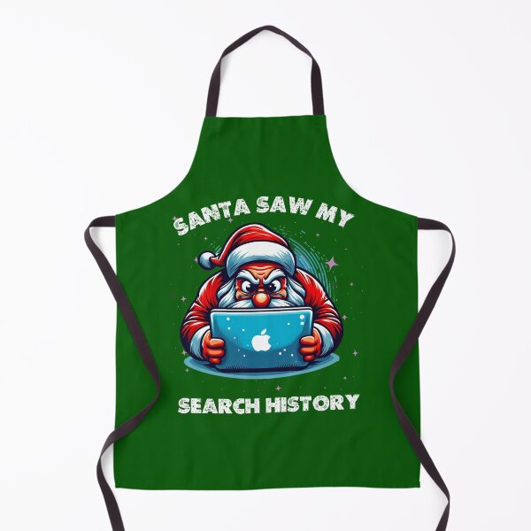 Item preview, Angry Santa Laptop Humor – “Santa Saw My Search History” | Xmas Tech Joke Artwork designed and sold by Cree8if.