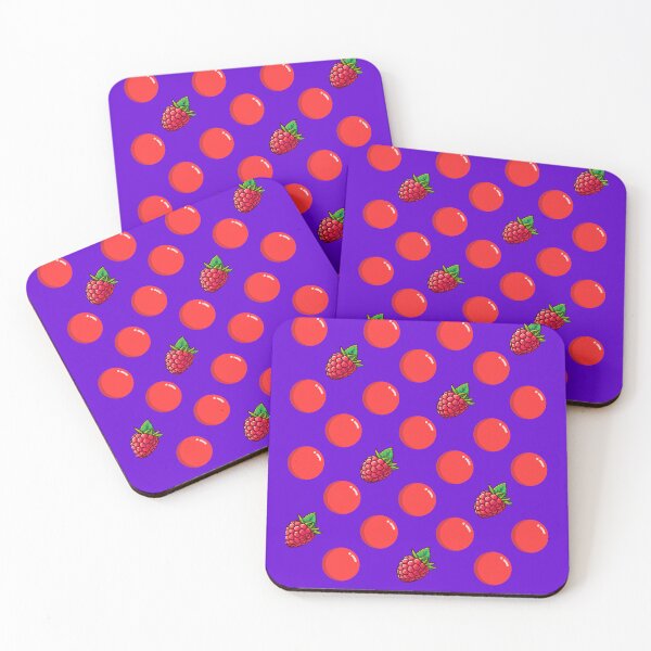 Item preview, Red Bubble Vibes – Raspberry Hearts with Bubbly Red Dots designed and sold by Lunaria Arts.
