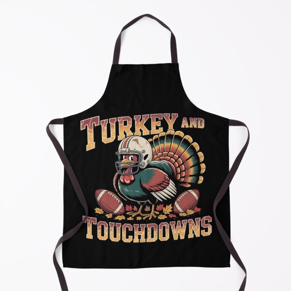 Item preview, Turkey and Touchdowns Funny Thanksgiving Football designed and sold by martindesignden.