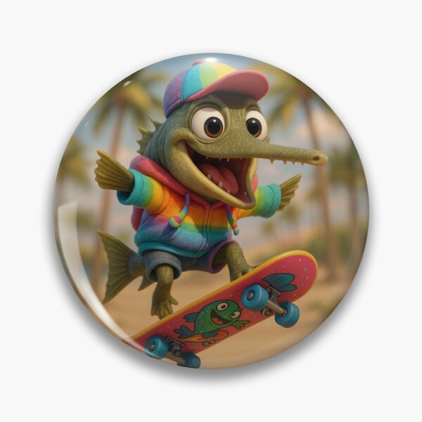 Item preview, Skater Florida Gar Fish designed and sold by Sillytoe.