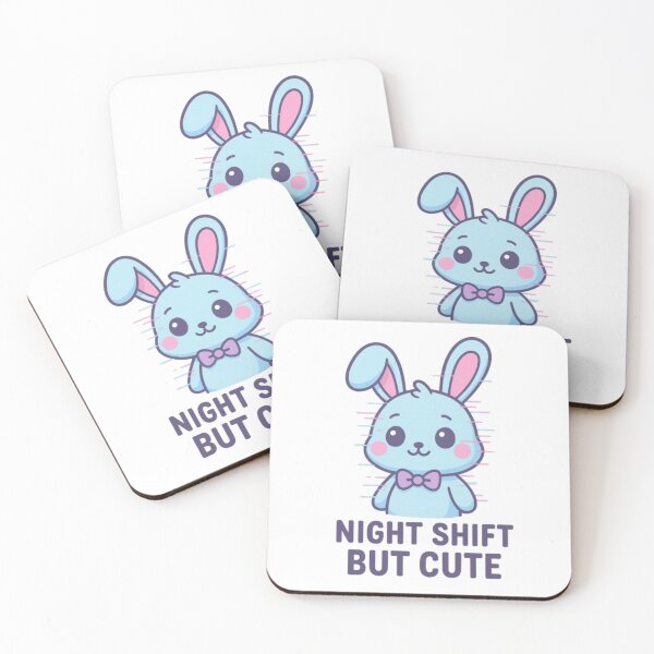 Item preview, Sticker Kawaii Bunny – Night Shift But Cute – Inspiré du Style Animatronic designed and sold by MeowLoka ⭐⭐⭐⭐.