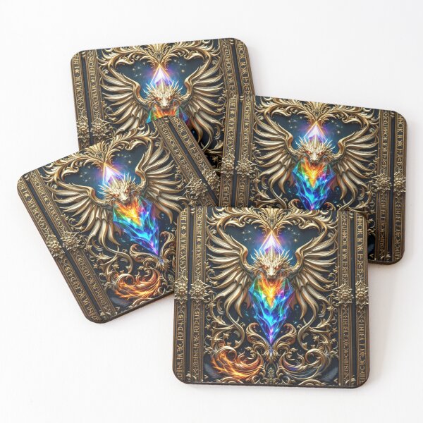 Item preview, March Equinox Dragon: Rainbow Crystal Guardian Talisman designed and sold by CamillaCreation.