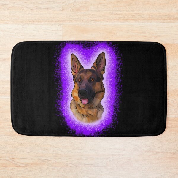 Item preview, black and tan German Shepard Purple Paint S plash designed and sold by DawnCatcher20.