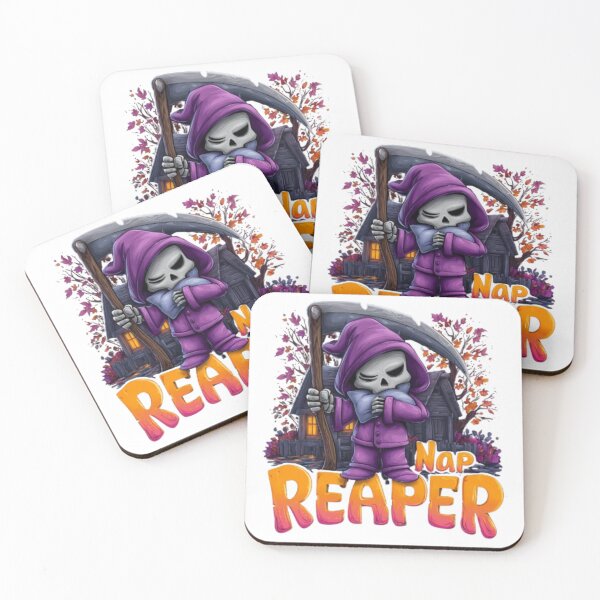 Item preview, Nap Reaper | Cute Grim Reaper Halloween Design designed and sold by AlexLineArt.