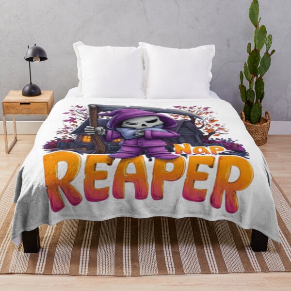 Item preview, Nap Reaper | Cute Grim Reaper Halloween Design designed and sold by AlexLineArt.