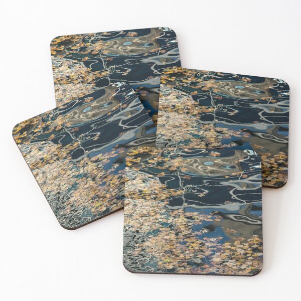Item preview, Mesmerizing Autumn - Silky Swirls and Fallen Leaves Three designed and sold by Georgia Mizuleva.