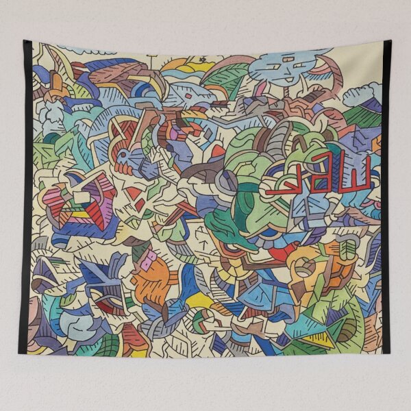 Item preview, Chaotic Color Flow Abstract Doodle Art designed and sold by BambaKchula.