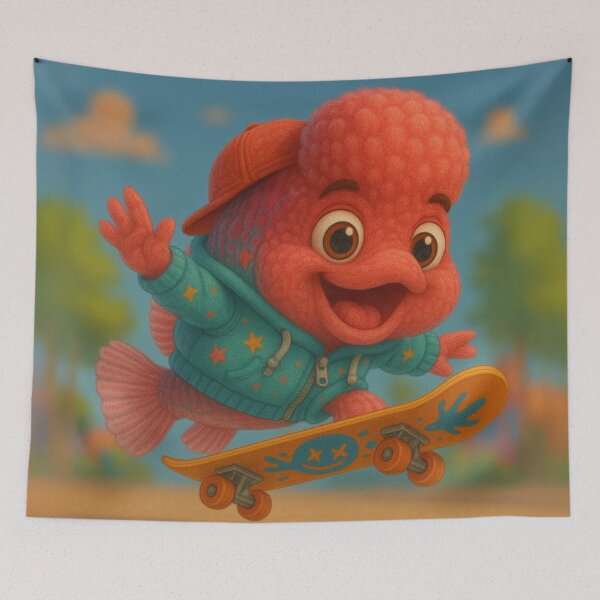 Item preview, Skater Flowerhorn Fish designed and sold by Sillytoe.