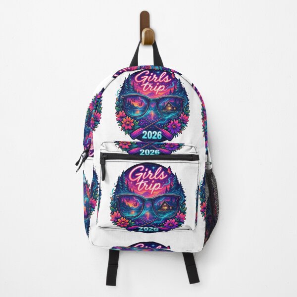 Item preview, Girls Trip 2026 Sticker – Retro Neon Travel Design designed and sold by CoachEkong.