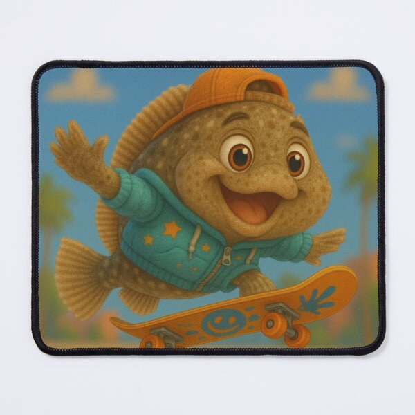 Item preview, Skater Fluke Fish designed and sold by Sillytoe.