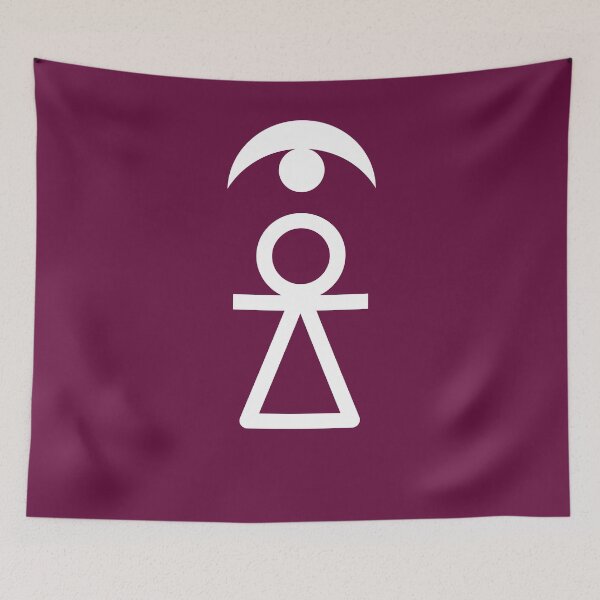 Item preview, Sign of Tanit [White + Crescent] designed and sold by jorellaf.